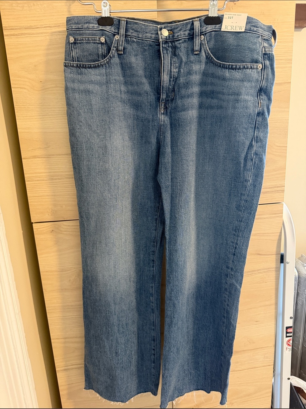 J.Crew Relaxed Demi-Boot Jeans in Light Blue Denim